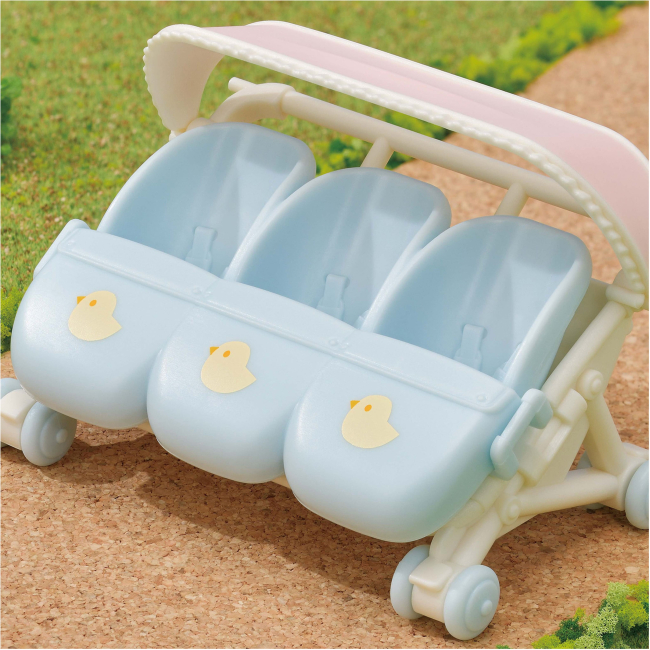 Фигурки животных - Игровой набор Sylvanian Families Коляска для тройни (5533) (5054131055335)#4