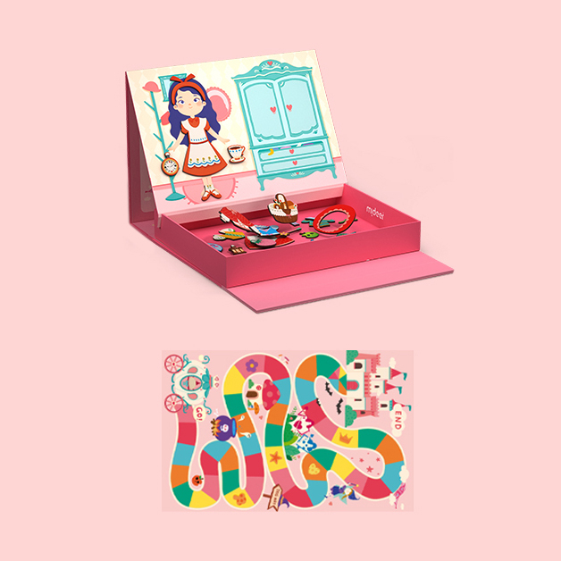 Настольные игры - Магнитная игра Mideer Sweet girl 2 в 1 (MD3233)#3