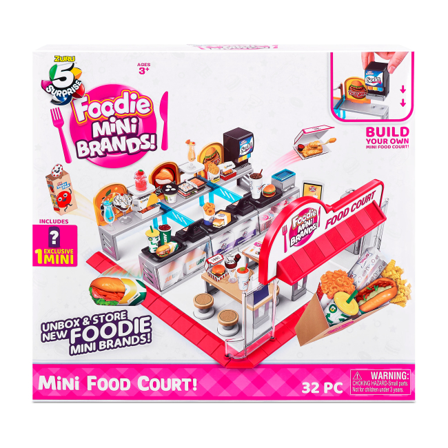Аксесуари для фігурок - Ігровий набір Mini brands Foodie Фуд-корт (77263)#2