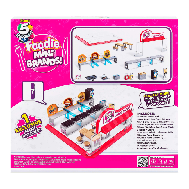 Аксесуари для фігурок - Ігровий набір Mini brands Foodie Фуд-корт (77263)#3