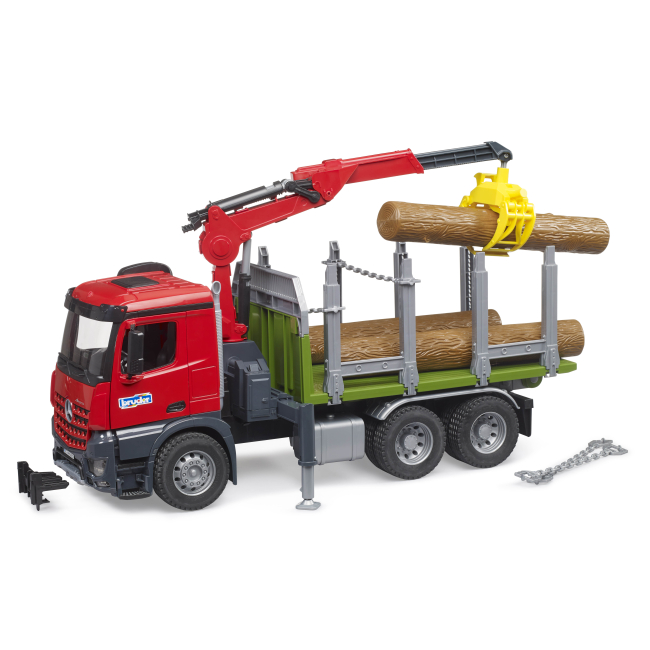 Транспорт и спецтехника - Лесовоз Bruder MB Arocs с манипулятором (03669)#2