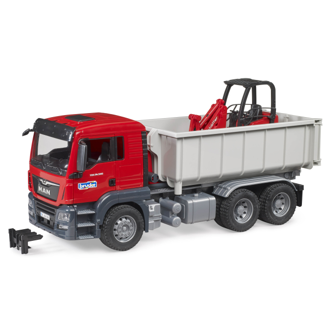 Транспорт і спецтехніка - Ігровий набір Bruder Вантажівка MAN TGS та міні-навантажувач Schaffer 2630 (03767)#7