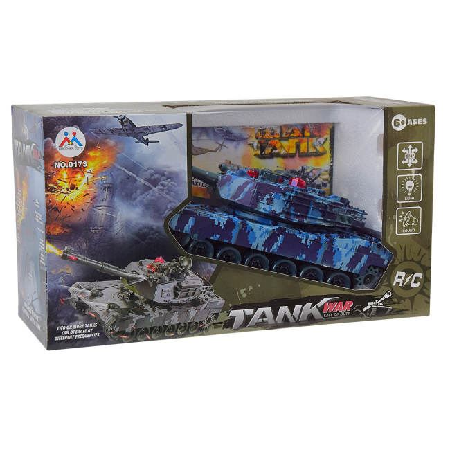 Радиоуправляемые модели - ​Игрушечный танк Shantou Jinxing Tank war call of duty синий​ на радиоуправлении (0173/2)#4