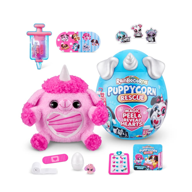 Мягкие животные - Мягкая игрушка-сюрприз Rainbocorn-A Puppycorn rescue (9261A)#2