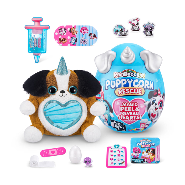 Мягкие животные - Мягкая игрушка-сюрприз Rainbocorn-B Puppycorn rescue (9261B)#2