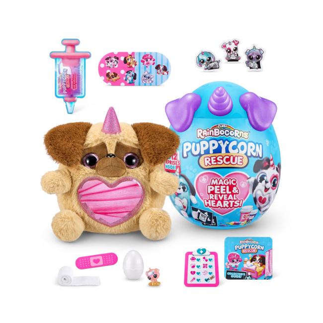 Мягкие животные - Мягкая игрушка-сюрприз Rainbocorn-E Puppycorn rescue (9261E)#2