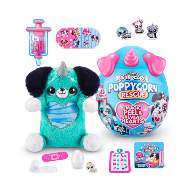 Мягкие животные - Мягкая игрушка-сюрприз Rainbocorn-H Puppycorn rescue (9261H)#2