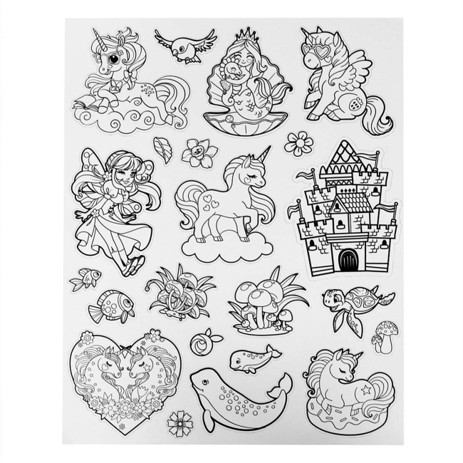 Товари для малювання - Набір для творчості Scentos Clean colouring Чарівний світ (20210)#3