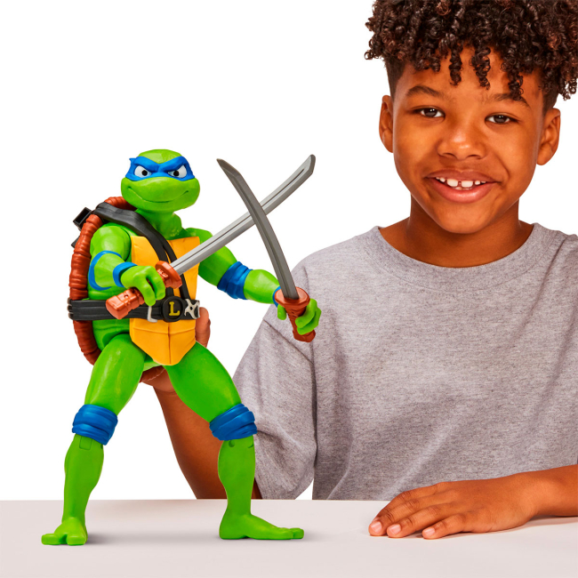 Фигурки персонажей - Игровая фигурка TMNT Movie III Леонардо гигант 30 см (83401)#5
