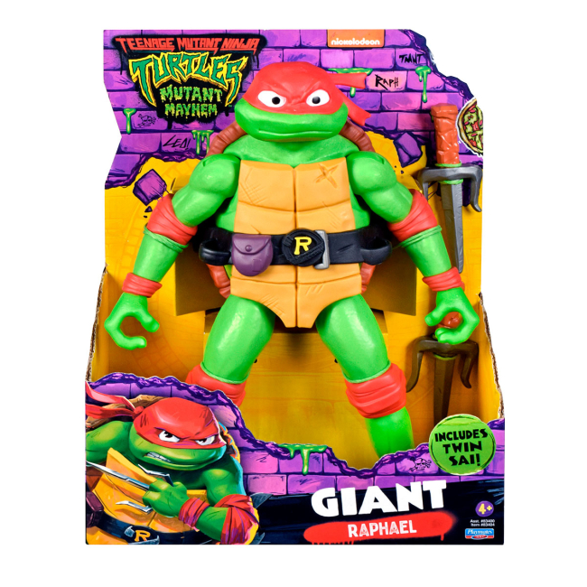 Фігурки персонажів - Ігрова фігурка TMNT Movie III Рафаель гігант 30 см (83404)#4