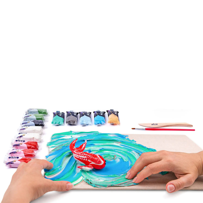 Наборы для лепки - Набор для творчества ОКТО Карпы Кои (10002)#3