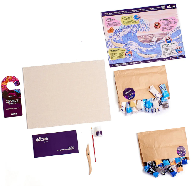 Набори для ліплення - Набір для творчості ОКТО Велика хвиля в Канаґава (10004)#2