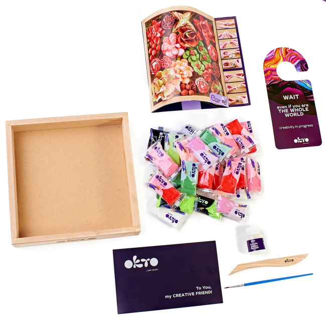 Набори для ліплення - Набір для творчості OKTO Wood and Craft Сукуленти Пристрасть (10011)#2