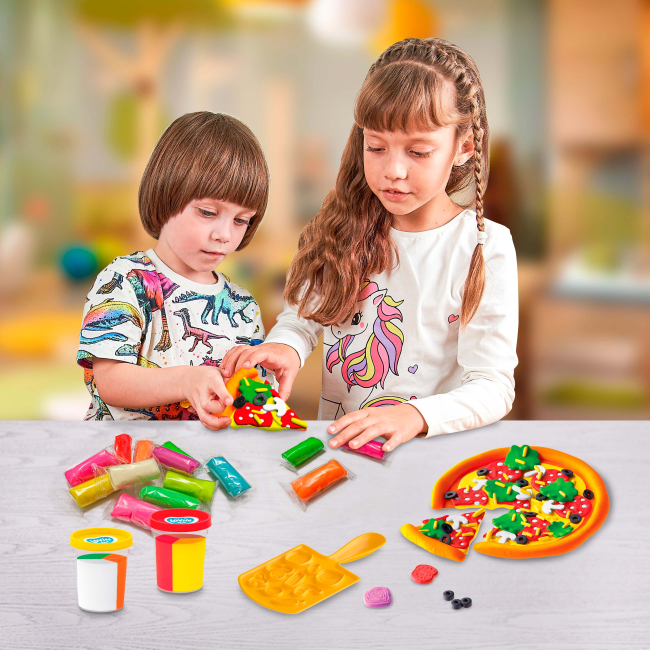 Набори для ліплення - Набір тіста для ліплення Lovin Pizza time (41143)#3