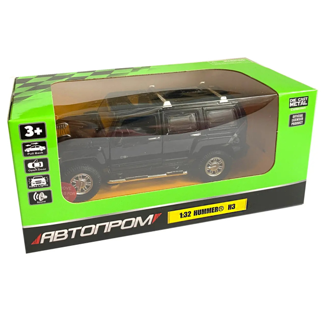 Автомоделі - Автомодель Автопром Hummer H3 чорна (68321/68321-4)#5