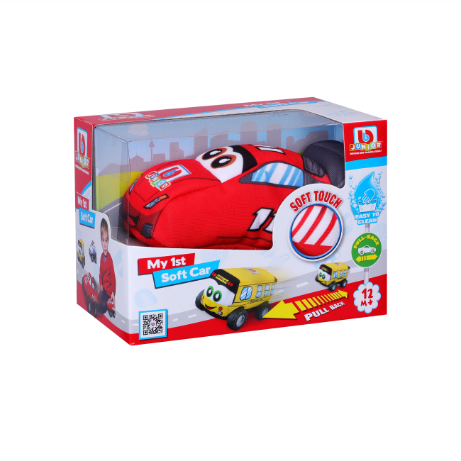 Машинки для малышей - Машинка Bb Junior Моя первая мягкая машинка Спорткар (16-89051)#3