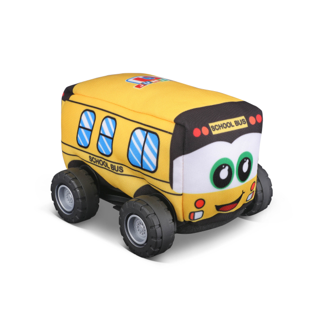 Машинки для малышей - Машинка Bb Junior Моя первая мягкая машинка Школьный автобус (16-89052)#2