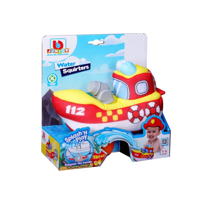 Для пляжа и плавания - Игрушка для воды Bb Junior Water Squirters Пожарная лодка (16-89061)#3