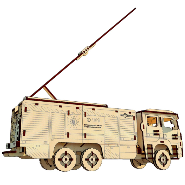 3D-пазли - Тривимірний пазл Pazly Пожежне авто (UPZ-008)#3