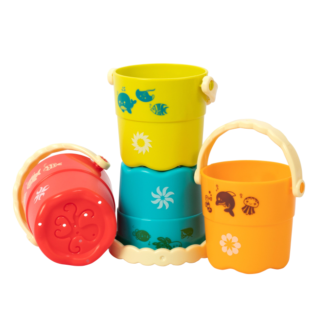 Наборы для песочницы - Игровой набор Baby Team Ведерки 4 штуки (8859)#3