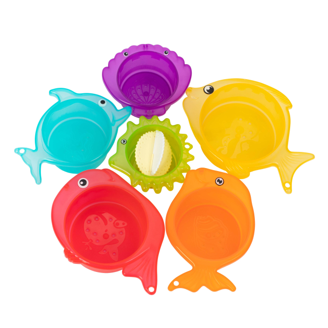 Игрушки для ванны - Набор игрушек для ванны Baby Team Рыбки 6 штук (8858)#2