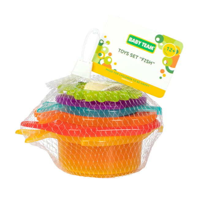 Игрушки для ванны - Набор игрушек для ванны Baby Team Рыбки 6 штук (8858)#4