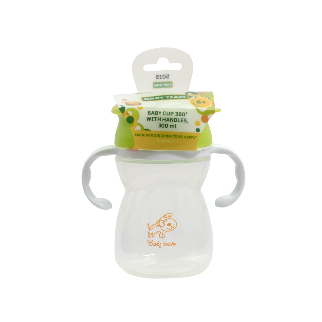 Товары по уходу - Поильник-непроливайка Baby Team 360 с ручками (5035)#2