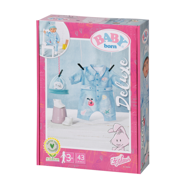 Одежда и аксессуары - Набор одежды для куклы Baby Born Джинсовый стиль (832592)#2