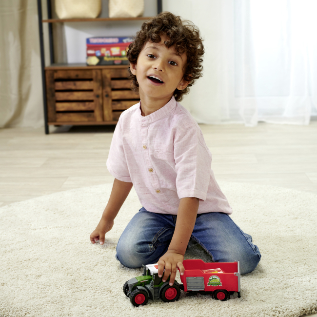 Транспорт и спецтехника - Трактор Dickie Toys Фендт с прицепом (3734001)#4