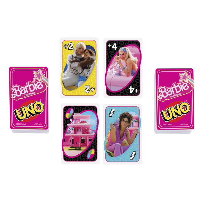 Настольные игры - Настольная игра Mattel Games Uno Barbie в кино (HPY59)#4
