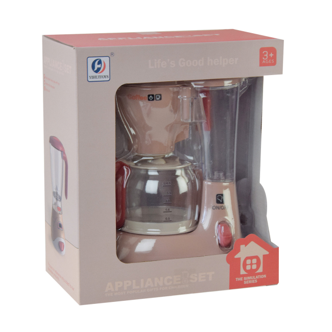 Детские кухни и бытовая техника - Игровой набор Shantou Jinxing Кофеварка бежевая (YH129-2C/2S/1)#2