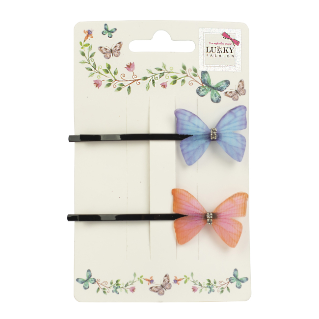 Бижутерия и аксессуары - Невидимки для волос Lukky Бабочки в ассортименте (T18538)#3