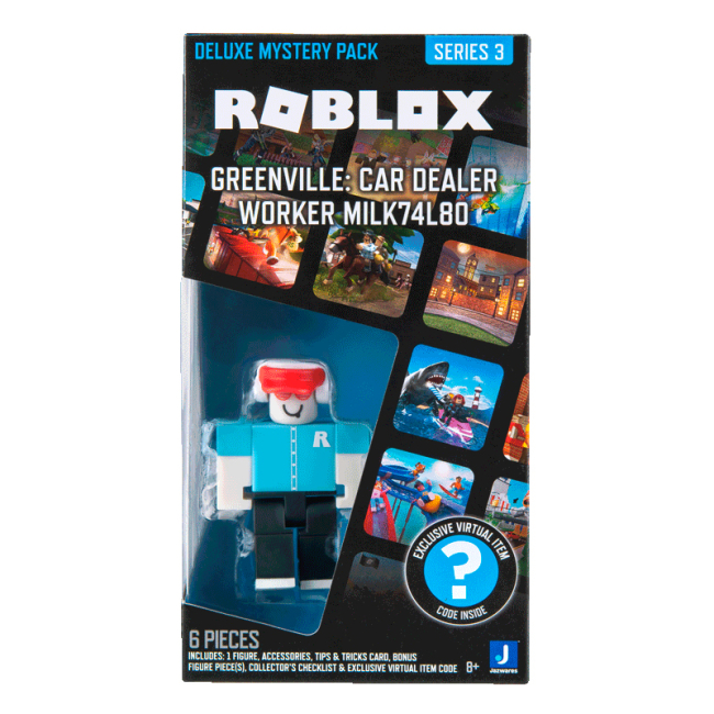 Фігурки персонажів - Ігрова фігурка Roblox Deluxe mystery pack Greenville Car Dealer Worker milk74I8O S3 (ROB0671)#3