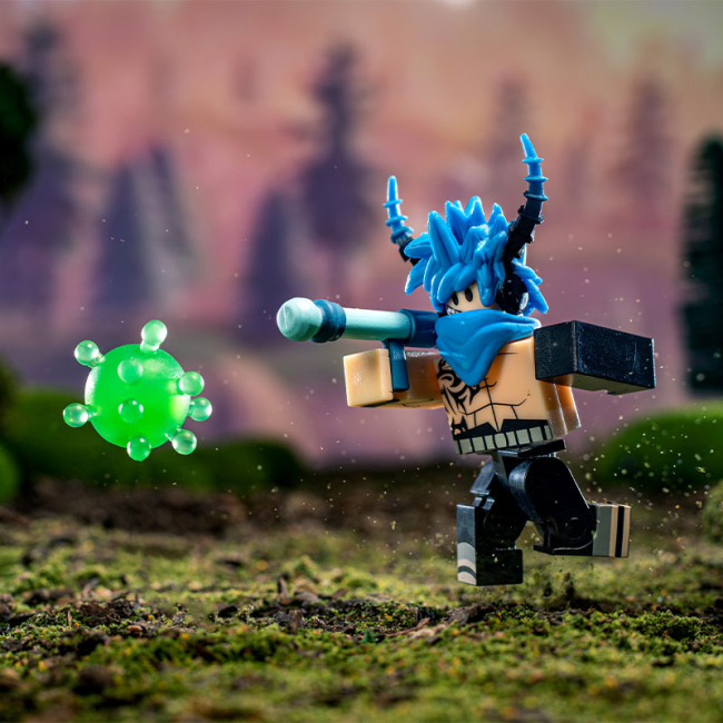 Фігурки персонажів - ​Ігрова фігурка Roblox Deluxe mystery pack Germ simulator Blaster king S2 (ROB0584)#4