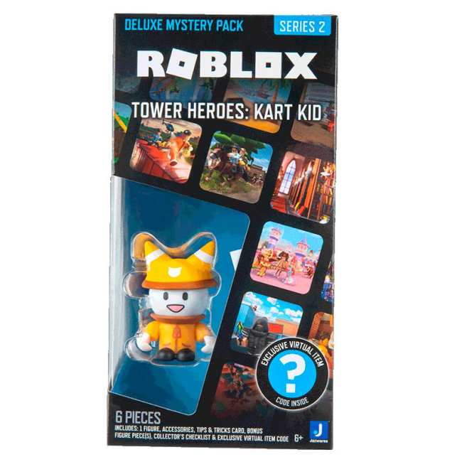 Фигурки персонажей - Игровая фигурка Roblox Deluxe mystery pack Tower heroes Kart kid S2 (ROB0594)#3