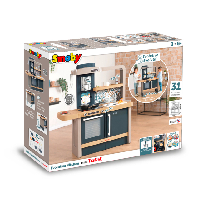 Дитячі кухні та побутова техніка - Інтерактивна кухня Smoby Тефаль Еволюшн (312308)#3