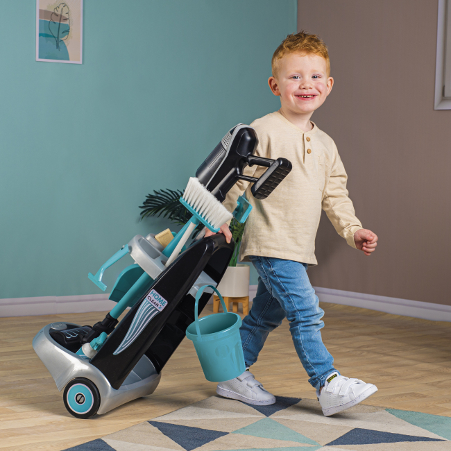 Наборы профессий - Тележка для уборки Smoby Ровента с ручным пылесосом (330319)#4