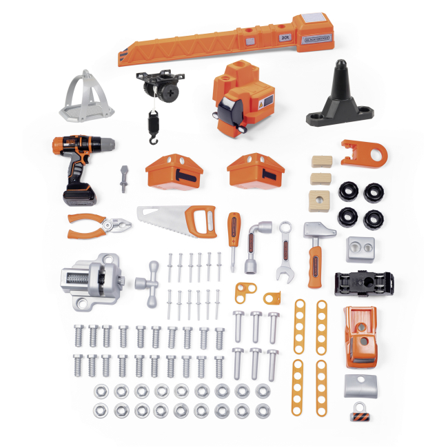 Наборы профессий - Игровой набор Smoby Toys Мастерская с подъемным краном и машинкой (360731)#2