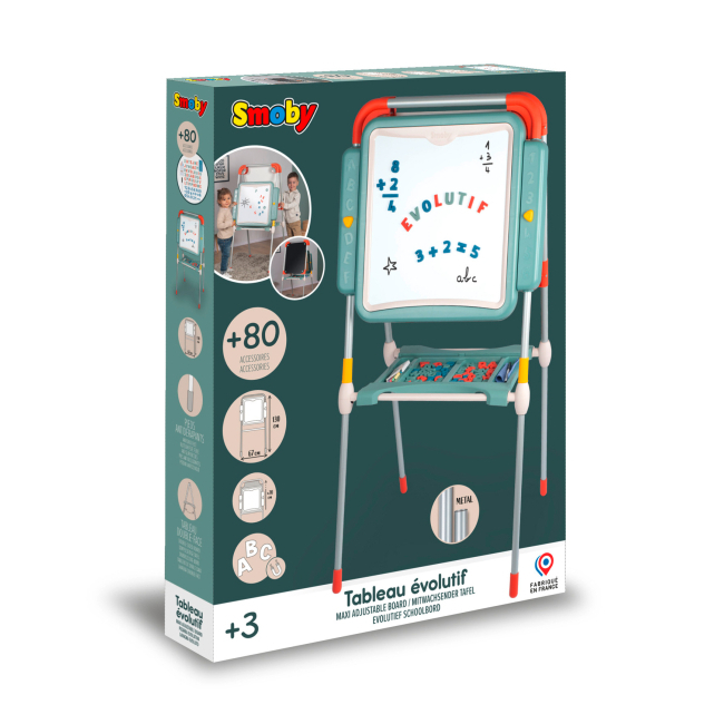 Детская мебель - Двухсторонний мольберт Smoby Toys Буквы и цифры (410207)#3