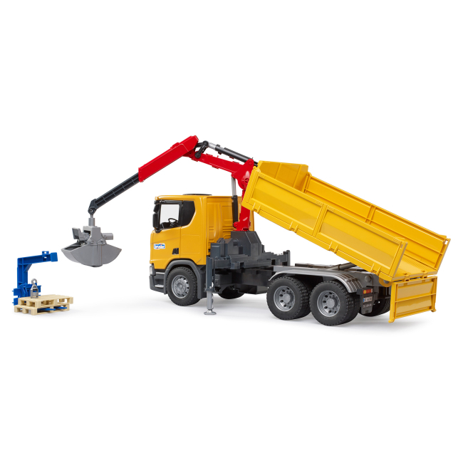 Транспорт и спецтехника - Игровой набор Bruder Scania Super 560R с краном-манипулятором (03551)#3