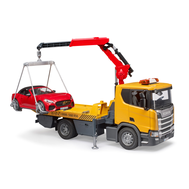 Транспорт и спецтехника - Игровой набор Bruder Эвакуатор Scania Super 560R и автомобиль Roadster (03552)#2