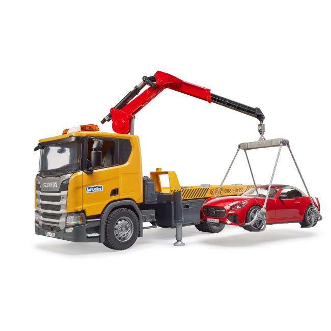 Транспорт и спецтехника - Игровой набор Bruder Эвакуатор Scania Super 560R и автомобиль Roadster (03552)#3