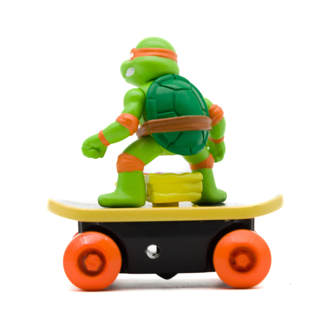 Фигурки персонажей - Игровая фигурка TMNT Funrise Скейтбордист с лаунчером Микеланджело (71041)#4