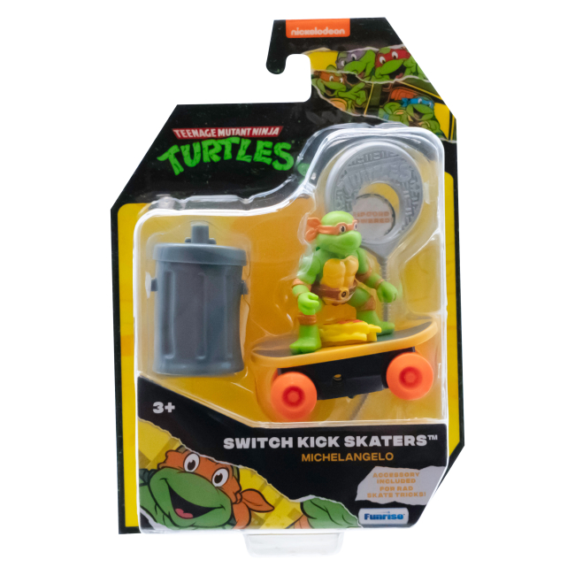 Фигурки персонажей - Игровая фигурка TMNT Funrise Скейтбордист с лаунчером Микеланджело (71041)#5