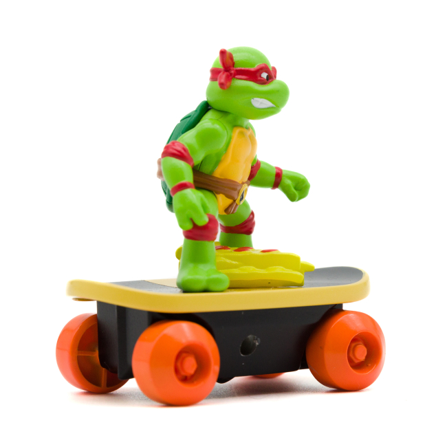 Фигурки персонажей - Игровая фигурка TMNT Funrise Скейтбордист с лаунчером Рафаэль (71043)#3