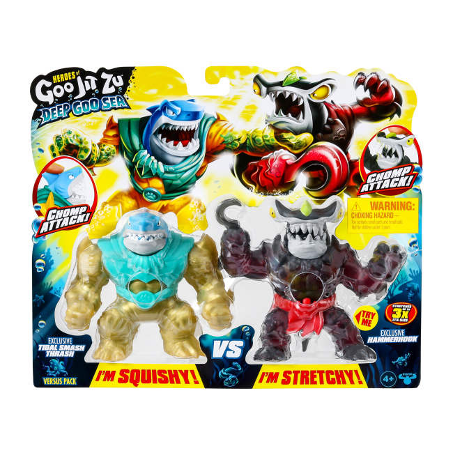 Антистрес іграшки - Стретч-антистрес Goo Jit Zu Траш та Хаммерхук (123128)#3