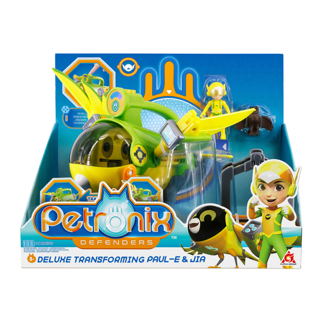 Фігурки персонажів - Фігурка-трансформер Petronix Defenders Полі велика та Джиа (123195)#4