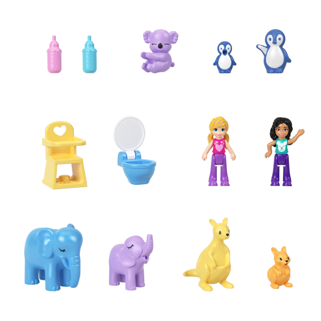 Куклы - Игровой набор Polly Pocket Веселые приключения из кенгуру (HKV50)#5