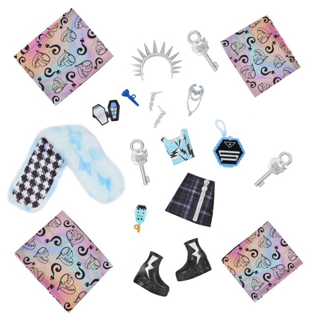 Куклы - Набор-сюрприз Monster High Отпадный стиль Ужас какие секреты Фрэнки (HNF75)#5