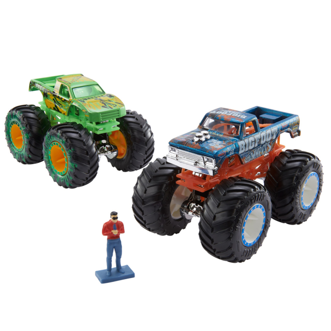 Автотреки - Ігровий набір Hot Wheels Monster Trucks Перегони титанів (HGV12)#2